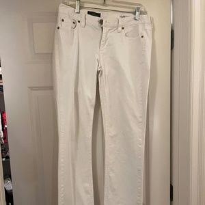 Crew Matchstick White Straight Jean 29 Regular